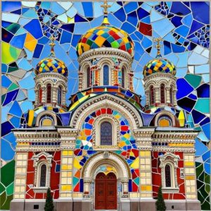 Церковь в Сокольниках: Блестящий Тренкадис Мозаика