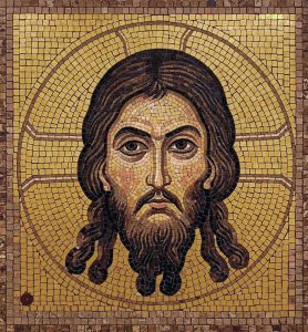 Divine Presence Mosaic Portrait – 60×64 cm