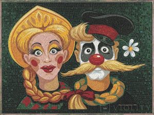 Мозаика «Клоун и Девушка» — Декоративное искусство MELTI