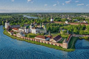 Мозаика «Древний город у реки»