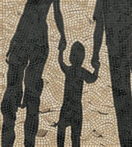 Семейный портрет в абстрактном стиле