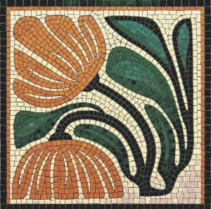 Мозаика «Оранжевые цветы» — Коллекция MELTI