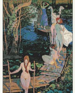 Мозаика «Нимфы у пруда» — Искусство MELTI