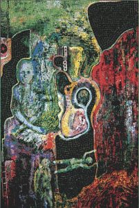 MELTI Abstract Mosaic Art – Surreal Figures