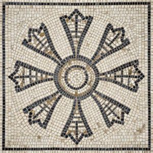 Stylized Thistle Mosaic Art – Opus Tessellatum