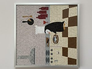 Мозаика с абстрактной птицей – Современное искусство