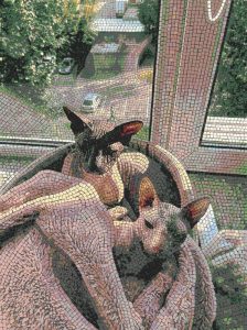 Мозаика «Коты у окна» — Уют и спокойствие