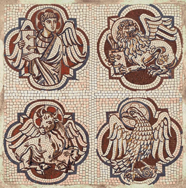 Four Evangelists Symbolic Mosaic Art