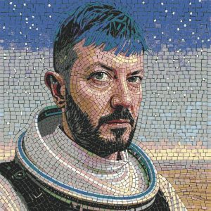 Мозаичный портрет космонавта | Стиль MELTI