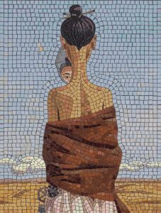 Introspective Gaze Mosaic Art