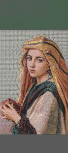 Мозаика «Девушка с гранатом» — Ручная работа MELTI