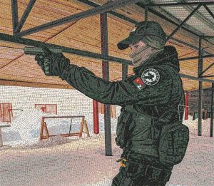 Мозаика «Тактический оператор» — Искусство в деталях