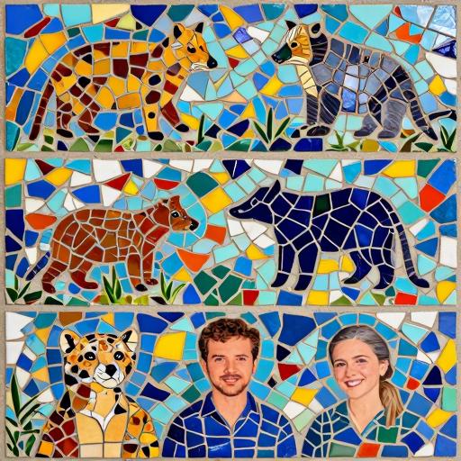 Trencadís Family Mosaic Triptych