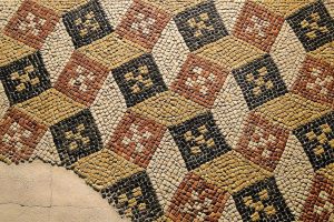 Геометрический мозаичный узор из музея Газы