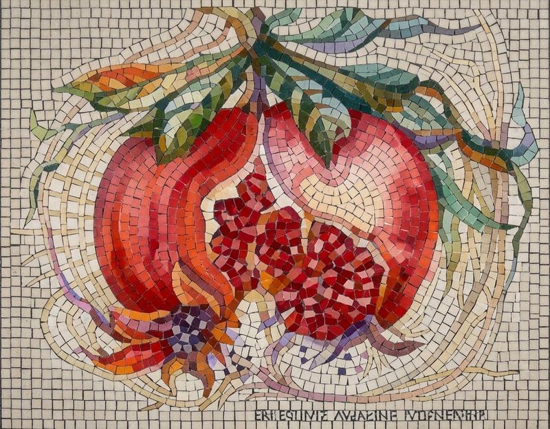 Помидор в мозаике: красочная классика