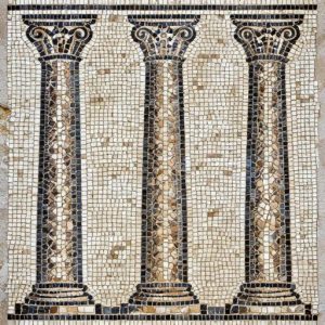 Roman Forum Columns Mosaic Art – Opus Tessellatum