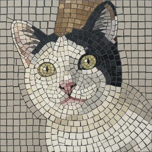 Мозаичный портрет кота – Настенное искусство