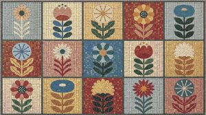 Мозаика «Цветочный сад» в стиле MELTI