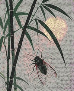 Мозаика «Цикада и бамбук» — Искусство MELTI