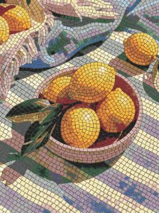 Sunny Citrus Mosaic Still Life