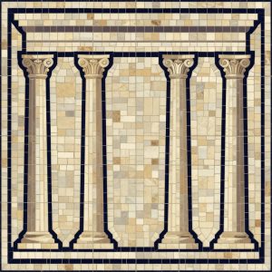 Классический мозаичный образ Римского Форума