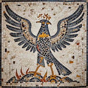 Мозаика Феникс в стиле Opus Tessellatum