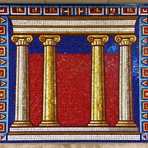 Roman Forum Mosaic Art - Soviet Style