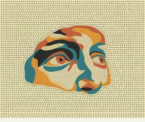 Мозаика MELTI: Стилизованный портрет лица
