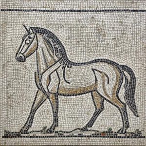 Classical Unicorn Mosaic Art – Opus Tessellatum