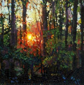 Мозаика «Закат в лесу»