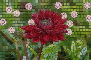 Мозаика «Красный цветок» — Красота природы