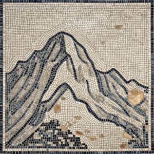 Mountain Peaks Mosaic Art – Custom Opus Tessellatum