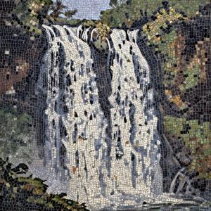 Jungle Waterfall Mosaic Art – Opus Tessellatum