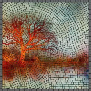 Мозаика «Осеннее дерево» — Классический стиль