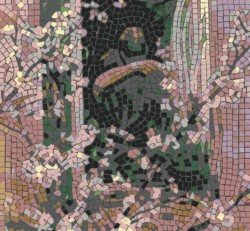 Abstract Harmony Mosaic Art - Muted Tones