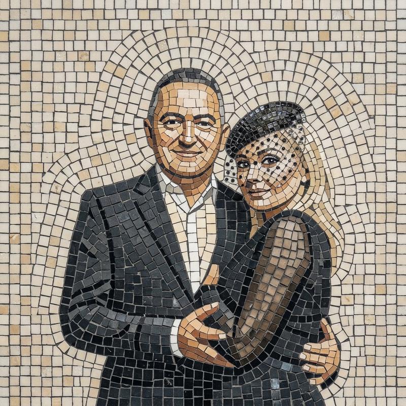 Классическая мозаика любви