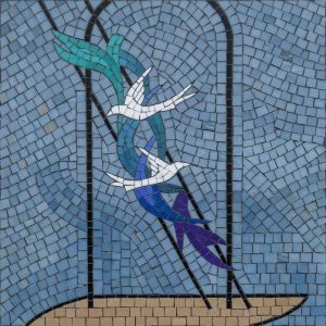 Мозаика «Восходящие голуби» — Символ мира и свободы