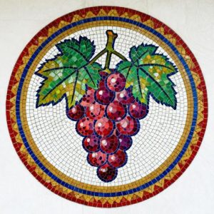 Soviet Style Grape Bunch Mosaic Art