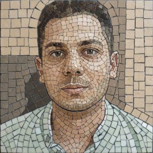 Classic Mosaic Portrait of a Man