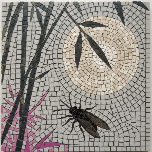 Мозаика «Цикада и Луна в бамбуковом лесу»