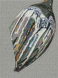 Мозаика MELTI: Органическая форма в серых тонах