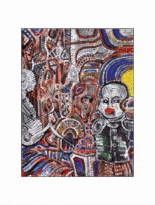 Surreal Abstract Mosaic Portrait