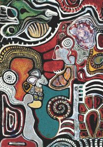 Абстрактная мозаика в стиле сюрреализма – Яркие профили