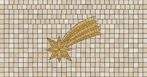 Золотая падающая звезда — Мозаика