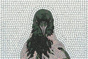 Raven Mosaic Art – Dark Bird Portrait
