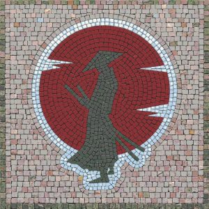 Мозаика «Японский журавль» — Красное солнце