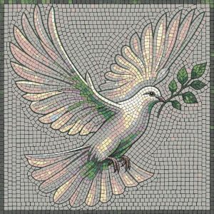 Мозаика «Голубь мира» — Символ спокойствия и надежды