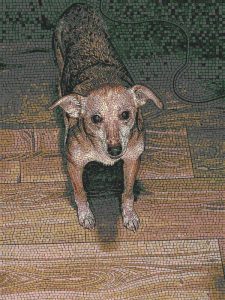 Мозаика «Верный друг» — Портрет собаки 60×80 см