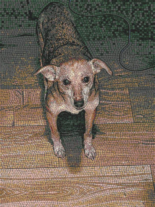 Loyal Companion Mosaic Art - Dog Portrait 60x80 cm