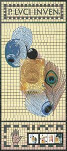 Abstract Classical Mosaic Art – Symbolic Composition